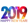 happy new year 2019 wektor