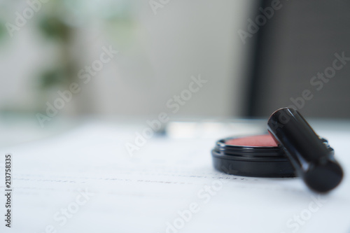 Fotografering  ビジネスシーン　押印