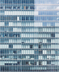 Aufkleber - Modern building exterior Architecture details glass facade pattern background