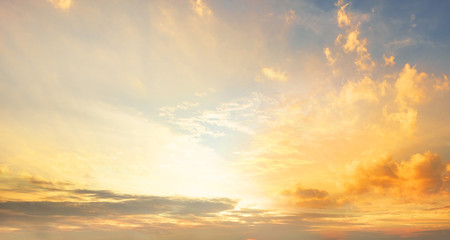 Wall Mural - orange and yellow colors sunset