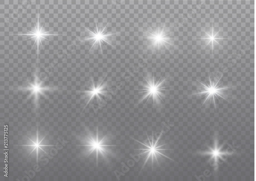 Fotografía White sparks glitter special light effect