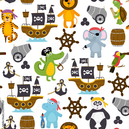 wzor-z-smieszne-piratow-zwierzat-ilustracja-wektorowa-eps