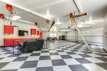 Wall Mural - Spacious modern garage interior