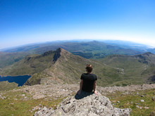 Views From The Peak Of Mount Snowdon, Wales, UK