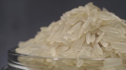 Poster - rice rotation 360 degrees, macro view