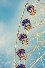 ferris wheel in summer time 