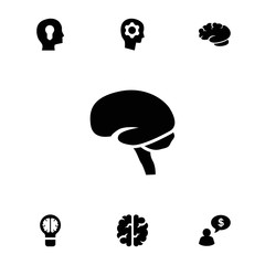 Poster - Collection of 7 think filled icons