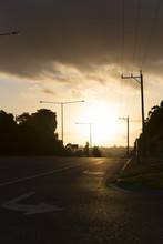 Calm Road In The Evening