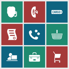 Poster - Collection of 9 customer filled icons