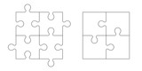 Fototapeta Tematy - Set of puzzle pieces