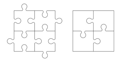 set of puzzle pieces
