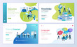 © PureSolution - Set of web page design templates for distance education, consulting, training, language courses. Modern vector illustration concepts for website and mobile website development.