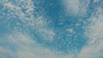 Wall Mural - Professional time lapse of sky with flying clouds, no birds, no flicker.
