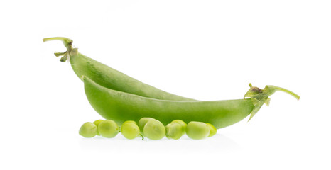 string bean isolated on white background