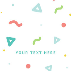 Poster - Background with geometric, creative pattern. Colorful textures. Abstract shapes compositions.