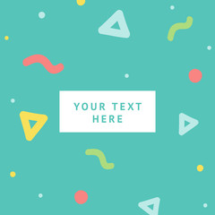 Poster - Background with geometric, creative pattern. Colorful textures. Abstract shapes compositions.
