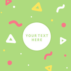 Poster - Background with geometric, creative pattern. Colorful textures. Abstract shapes compositions.