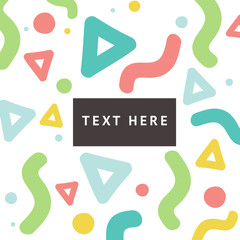 Poster - Background with geometric, creative pattern. Colorful textures. Abstract shapes compositions.