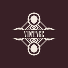 Art deco label