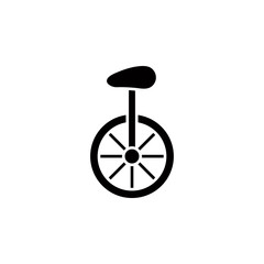 Poster - unicycle glyph style icon. Element of circus icon for mobile concept and web apps. Glyph style unicycle icon can be used for web and mobile