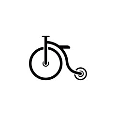 Poster - circus bicycle glyph style icon. Element of circus icon for mobile concept and web apps. Glyph style circus bicycle icon can be used for web and mobile