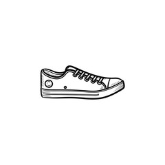 Poster - Sneaker hand drawn outline doodle icon