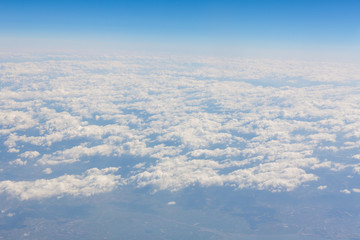 Clouds and sky on a clear day moon