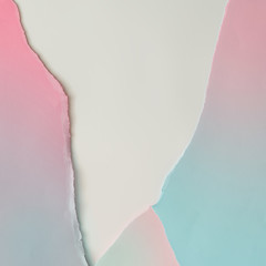 Wall Mural - creative layout made of gradient pastel pink and blue paper backround. minimal flat lay.