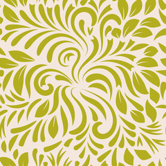abstract curly seamless pattern. swirl background. vector illustration.