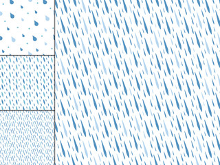 Rain drops seamless pattern background vector water blue nature raindrop abstract illustration