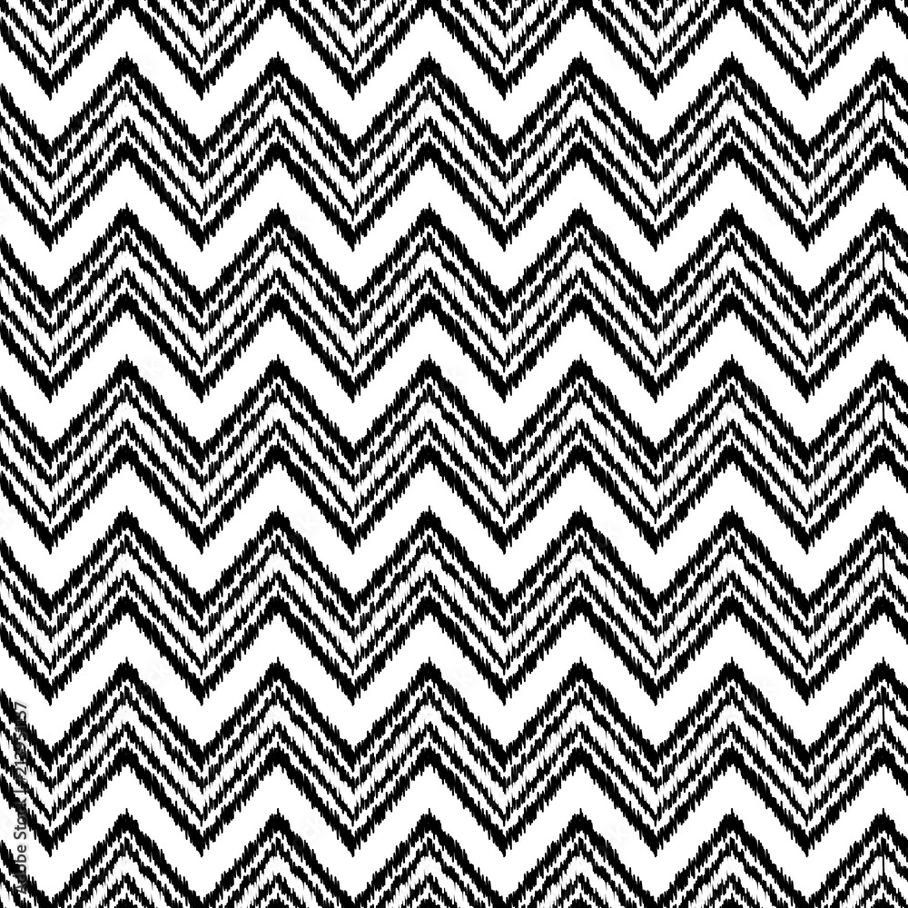 czarny-i-bialy-ikat-ornamentu-geometrycznej-szewron-tkaniny-bezszwowy-wzor-we