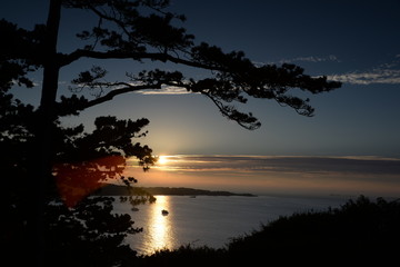 Poster - Abend bei Perros-Guirec, Bretagne