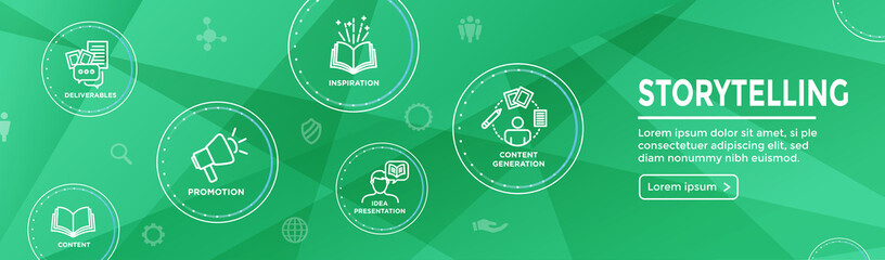 Brand Concepting and Brainstorming Web Header Banner with Photos & Person, etc