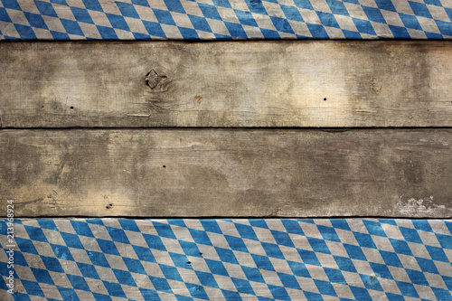 Fotografie, Obraz Bavarian Wood Sign Old Wooden Background