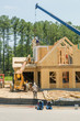 House construction in North Carolina, USA