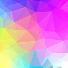 Wall Mural - Multicolored background of triangles, square Bright colors, festive abstract background