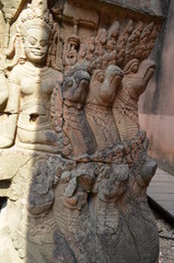 Wall Mural - cambodia sculpture ancient hindu temple angkor ruins