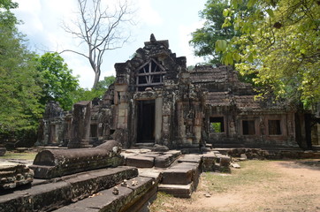 Wall Mural - cambodia ancient hindu temple angkor ruins stone asia