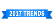 © Evgeny - 2017 TRENDS text on a ribbon. Designed with white caption and blue tape. Vector banner with 2017 TRENDS tag.