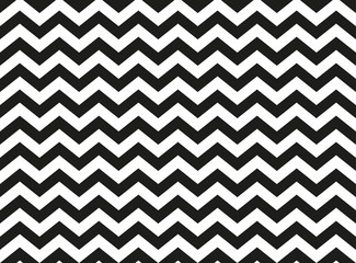 Regular black and white zigzag chevron pattern, seamless zig zag line texture abstract geometry background