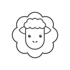 Poster - Cute sheep icon illustration