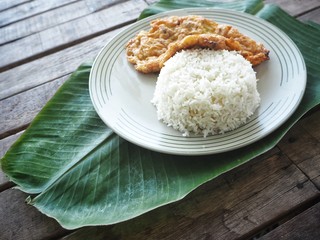 Sticker - Fried eggs with rice