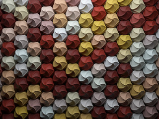 Poster - .3d render abstract background made of repeatable geometry shapes . Pattern ornament.