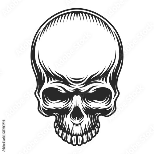 Retro vintage skull