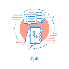 Wall Mural - Call concept icon