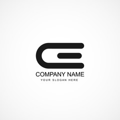 Wall Mural - Initial Letter CE Logo Template Design