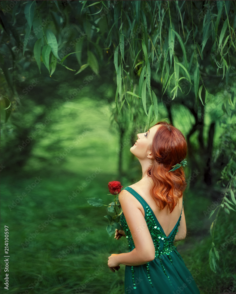 emerald green dress with red hair Lotus Embellished Maxi Dress in Emerald Green Emerald Green / UK6