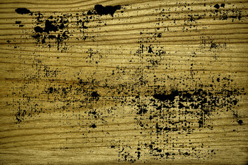 Wall Mural - Grunge dirty Ultra yellow Wooden texture, cutting board surface for design elements