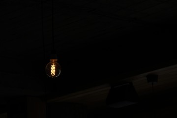 Light bulb on the wall. Slovakia