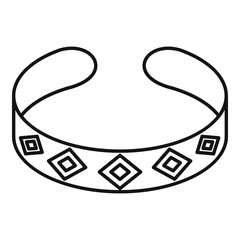 Poster - bracelet icon. outline bracelet vector icon for web design isolated on white background